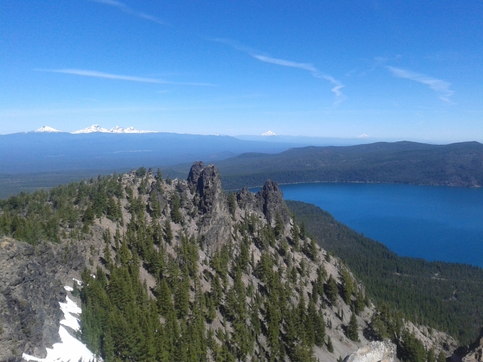 A view on our hike around Paulina's Lake/Crater (inactive volcano area)